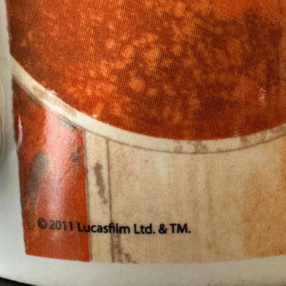 Lucas Film Ltd 2011 Darth Vader &Luke Skywalker Star Wars Mug/Cup Repaired *READ - Picture 5 of 13